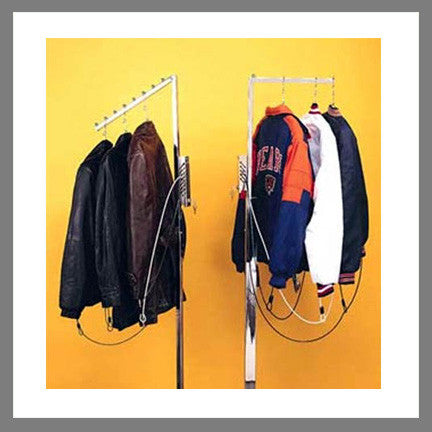 Cable Coat Kit for Coats and Purses (1 Lock Box, 12 Cables, and 2 Keys) - LockingHooks.com - 5