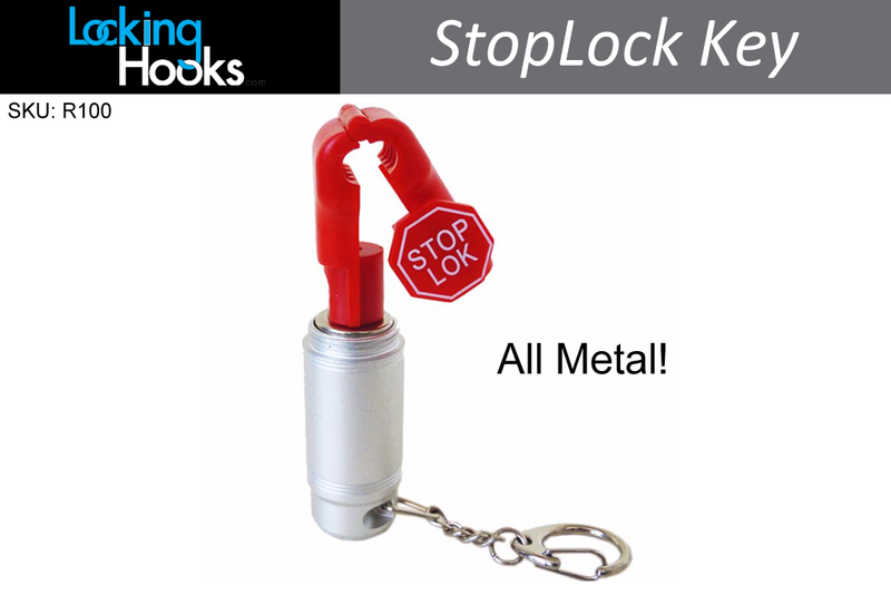R100 StopLock magnetic security key with key ring