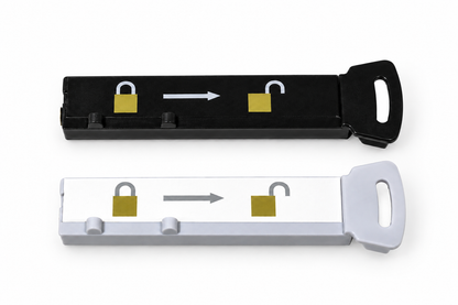 B100 flat magnetic hand key, black and white examples; sold individually