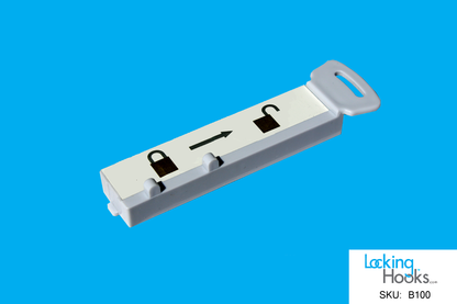 Flat Magnetic Hand Key for Security Hooks - LockingHooks.com - 2