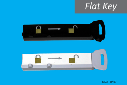 Flat Magnetic Hand Key for Security Hooks - LockingHooks.com - 1