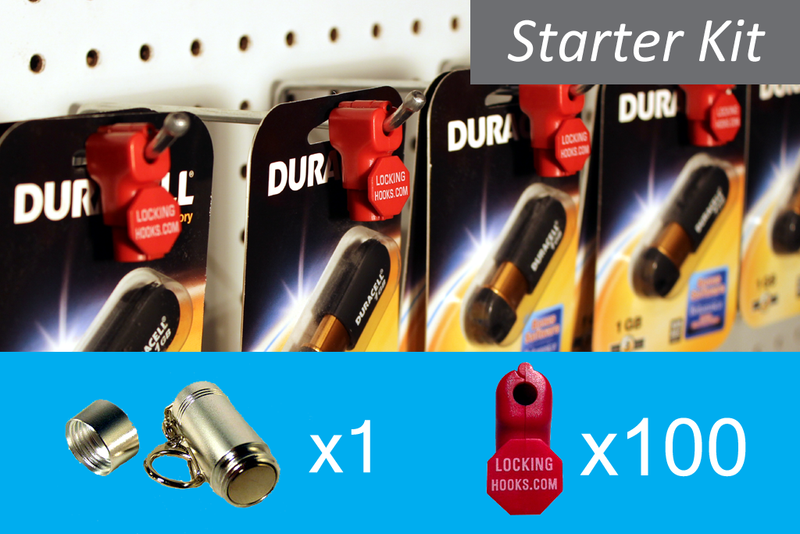 6mm Red StopLock Starter Kit – 100 Locks + 1 Key