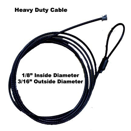 D102 - Heavy Duty Add-on Cable for Cable Coat Security Kits - LockingHooks.com